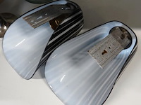 Leonardo "banda nera" of zebra-streep jaren 70 wandlampen - afbeelding 5 van  5