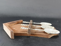 Lepelrek met tinnen lepels - afbeelding 4 van  5