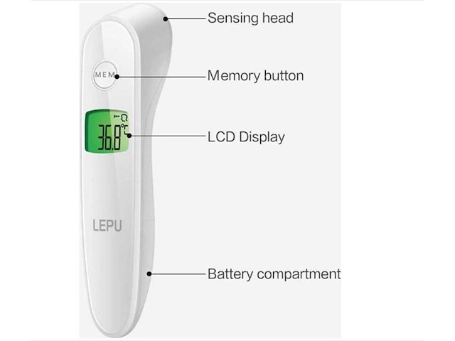 Lepu lfr30b infrarood thermometer (40x) - afbeelding 1 van  7