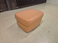 Leren - hocker - poef - pouf - afbeelding 7 van  7