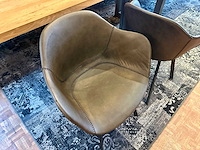 Leren armstoel (2x) - afbeelding 2 van  5