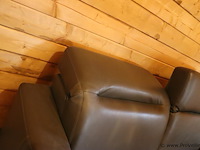 Leren bank met verstelbare hoofdsteunen - 118x93x118cm - afbeelding 3 van  4