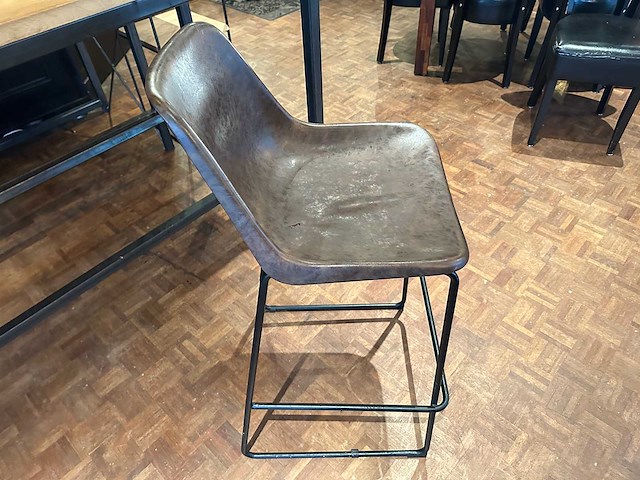 Leren barkruk (4x) - afbeelding 3 van  5