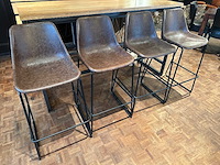 Leren barkruk (4x) - afbeelding 5 van  5