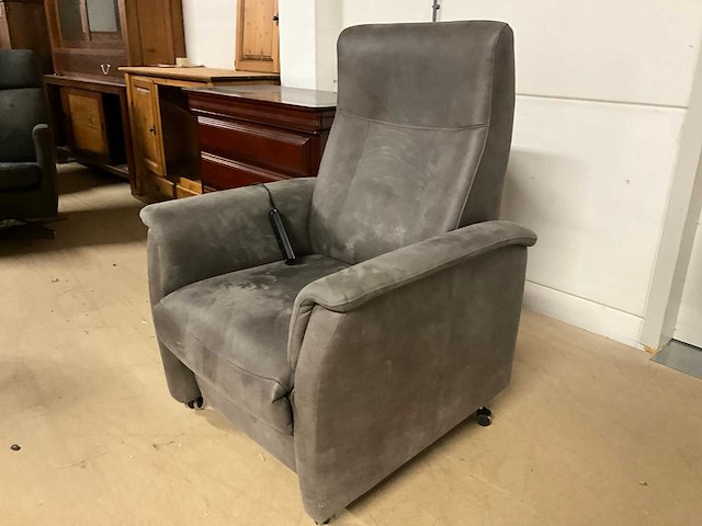 Leren elektrische relaxfauteuil sta op stoel - afbeelding 3 van  19