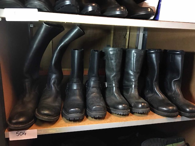 Leren laarzen (4x) - afbeelding 1 van  1