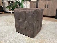 Leren poef - afbeelding 1 van  5