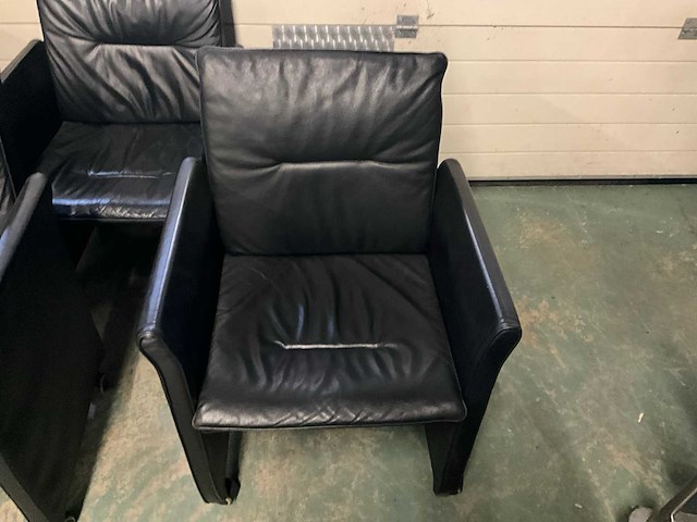 Leren stoelen (4x) - afbeelding 3 van  6