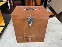 Leren wijnkist/barcase