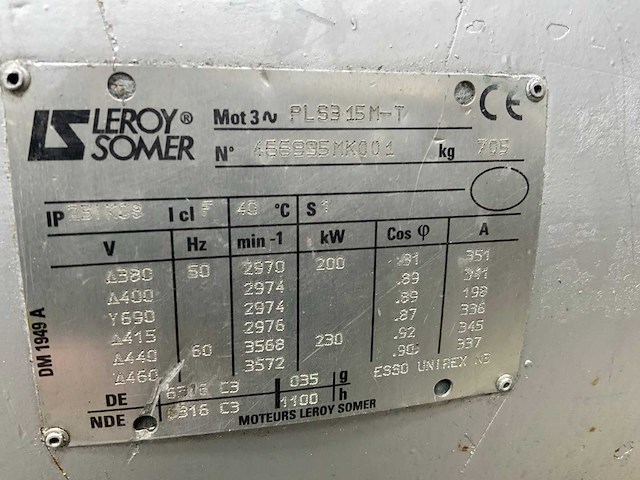 Leroy somer 200kw elektromotor - afbeelding 4 van  4