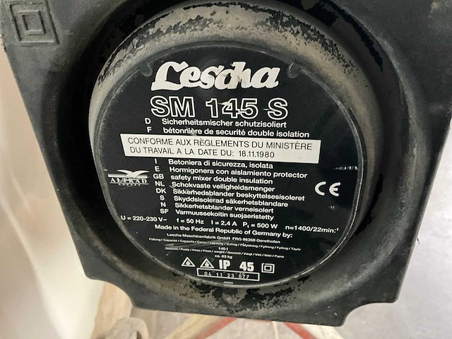 Lescha sm 145 betonmolen en divers - afbeelding 10 van  11