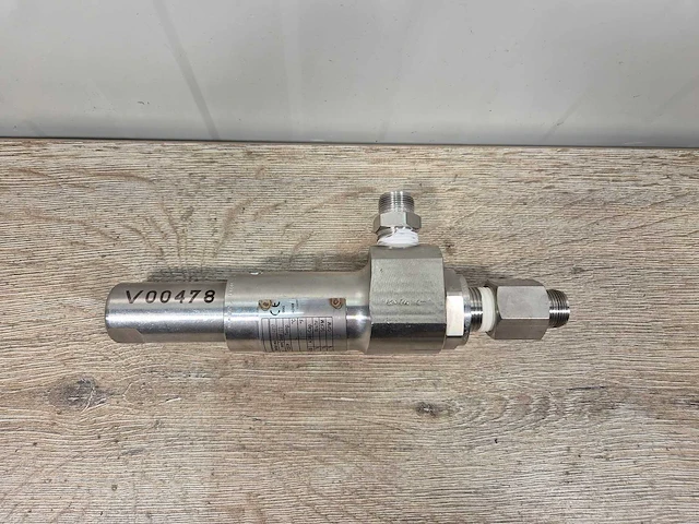 Leser type 4394.2892 rvs veiligheidsafsluiter / overdrukventiel (npt 1/2" / tüv/asme) - afbeelding 1 van  3