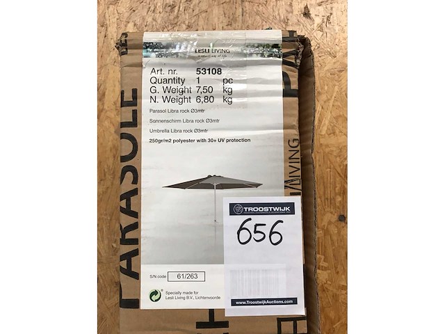 Lesli living parasol - afbeelding 2 van  2