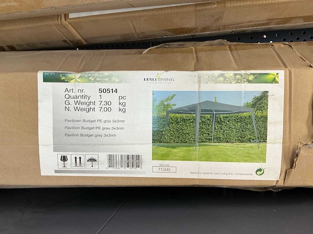 Lesli living paviljoen budget 3x3mtr (3x) - afbeelding 3 van  3