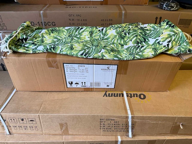 Lesliliving hangmatstoel deluxe - jungle (6x) - afbeelding 4 van  5