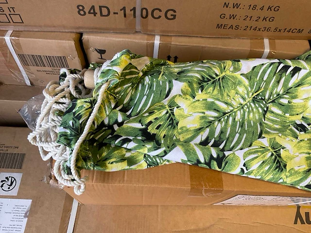 Lesliliving hangmatstoel deluxe - jungle (6x) - afbeelding 1 van  5