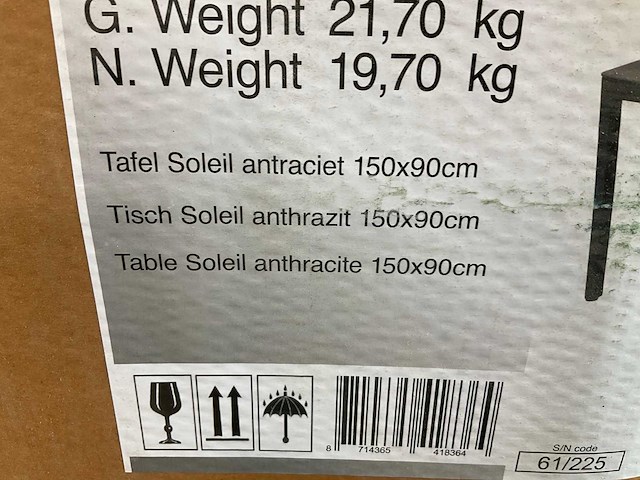 Lesliliving soleil tuintafel - afbeelding 2 van  2