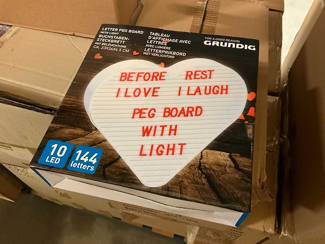 Letterbord met verlichting (24x) - afbeelding 1 van  3