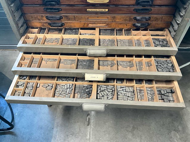 Letterpress-metaaltypen - afbeelding 9 van  20