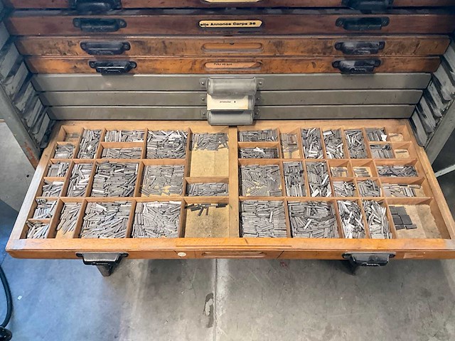 Letterpress-metaaltypen - afbeelding 10 van  20