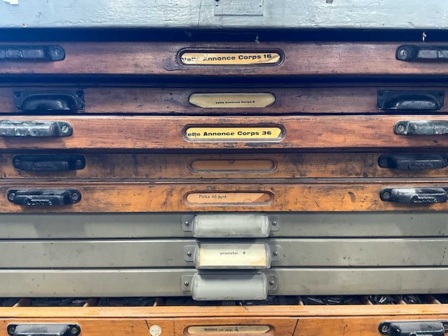 Letterpress-metaaltypen - afbeelding 17 van  20