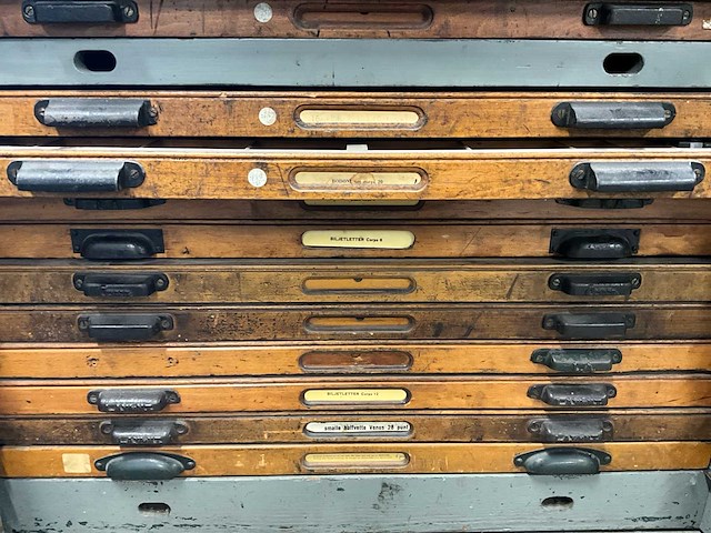 Letterpress-metaaltypen - afbeelding 18 van  20