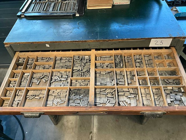 Letterpress-metaaltypen - afbeelding 19 van  20