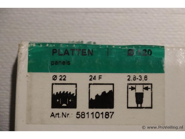 Leuco voorritszaagblad 120x2.8-3.6/2.2x22 2x12 58110187 - afbeelding 2 van  3
