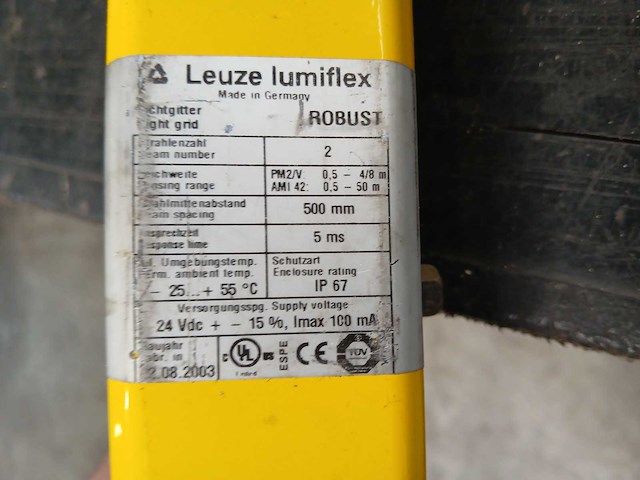 Leuze - lumiflex - lichtscherm - afbeelding 2 van  2