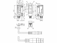 Leuze ht3c/6g-m8 sensor met achtergrondonderdruking - afbeelding 3 van  3