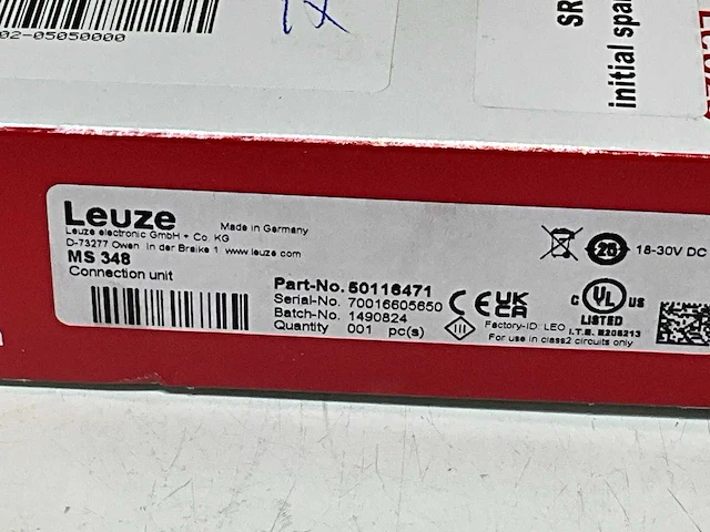 Leuze ms 348 connection unit - afbeelding 2 van  4