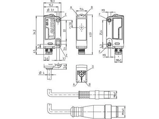 Leuze prk3cl1.ba3/4t-m8 reflectorfotocel gepolariseerd - afbeelding 5 van  5