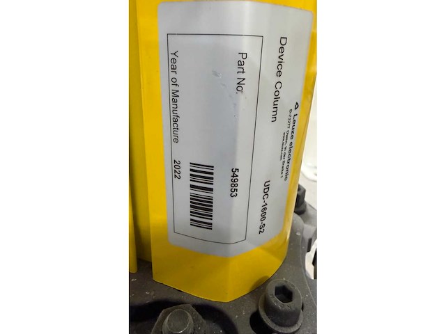 Leuze udc 1600 s2 machine beveiligings lichtscherm montage zuil (2x) - afbeelding 4 van  6