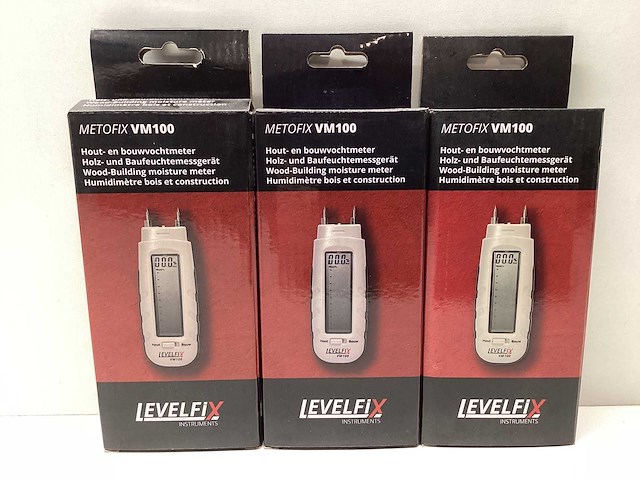 Levelfix - metofix vm100 - hout/bouwvochtmeter (3x) - afbeelding 1 van  2