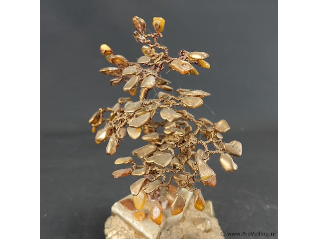 Levensboompje op stenen basement - afbeelding 3 van  5