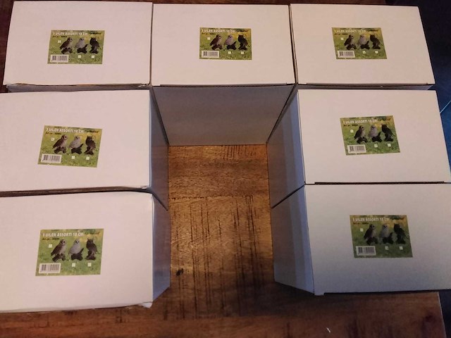 Levensechte uilen op rots. (7x) - afbeelding 2 van  2