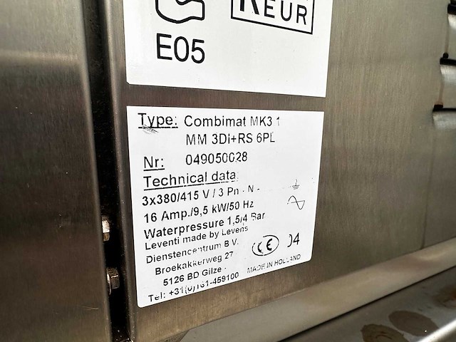 Leventi - combimat mk3.1 6pl - combisteamer - afbeelding 3 van  12
