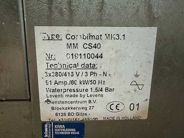 Leventi - combimat mk3.1 mm cs40 - combisteamer - afbeelding 4 van  5