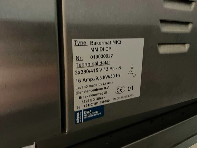 Leventi bakermat mastermind mk3 bakkerijoven - afbeelding 5 van  9