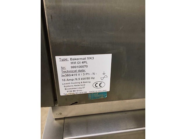 Leventi bakermat mk3 bakkerijoven - afbeelding 3 van  8