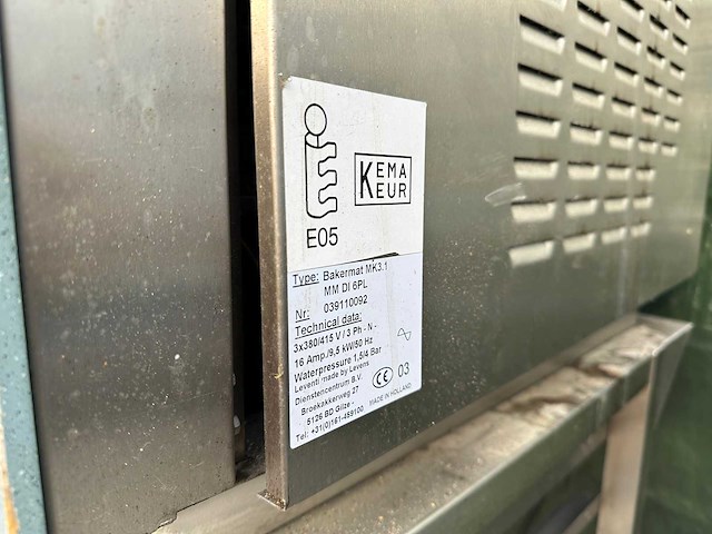 Leventi bakermat mk3 bakkerijoven - afbeelding 5 van  6