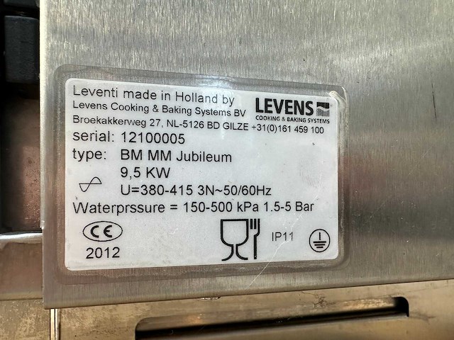 Leventi bakermat q1 bakkerijoven - afbeelding 5 van  5