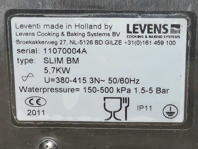 Leventi bakermat slim bm combisteamer - afbeelding 7 van  7