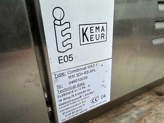 Leventi combimat mk3.1 6pl combisteamer - afbeelding 4 van  4