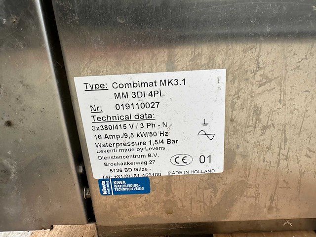 Leventi combimat mk3.1 di 4pl combisteamer - afbeelding 4 van  5