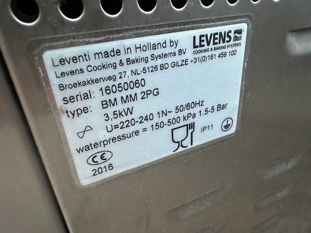 Leventi duplo junior bakermat 2pl bakkerijoven (2x) - afbeelding 4 van  6