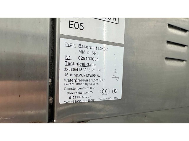 Leventi mk3 4pl duplo bakkerijoven - afbeelding 5 van  6