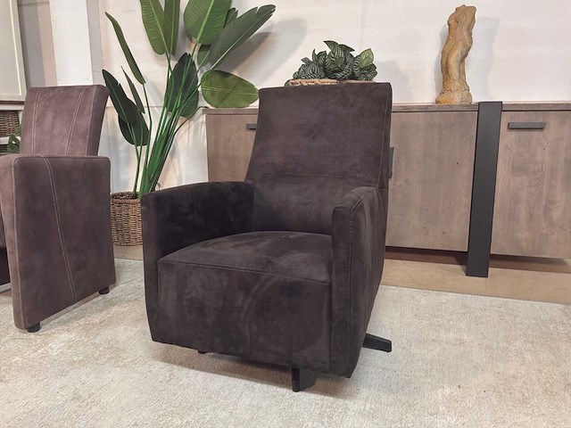 Levo draaibare leren fauteuil - afbeelding 2 van  9