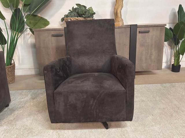 Levo draaibare leren fauteuil - afbeelding 4 van  9