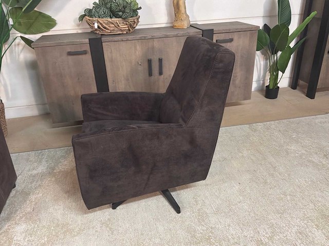 Levo draaibare leren fauteuil - afbeelding 6 van  9